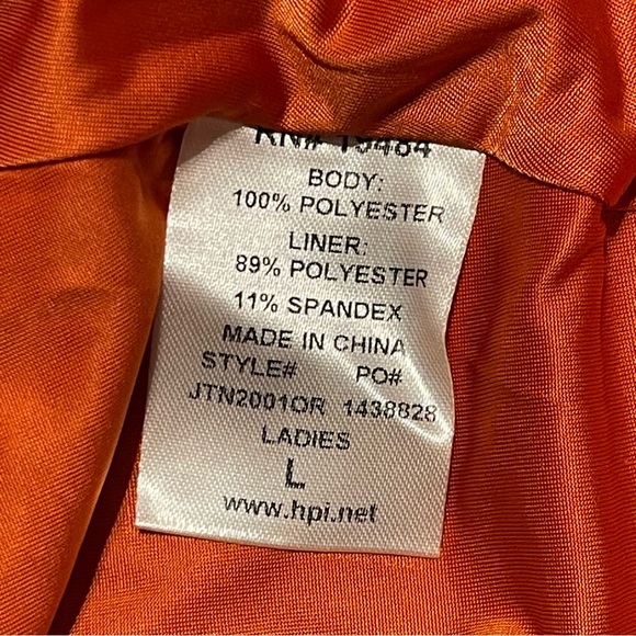 Stan Herman Jet Blue Orange Tunic Uniform Sz L Preowned - Picture 9 of 11